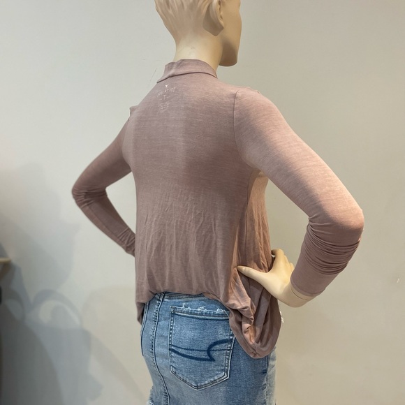 AMERICAN EAGLE | Soft & Sexy line | Dusty Rose  Mockneck Long Sleeve Size XS - Picture 6 of 9